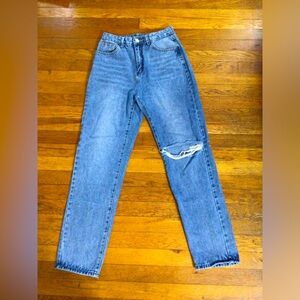 Wide Leg Ripped Jeans